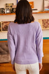 Lace-Collar Knit Blouse