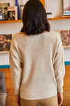 Lace-Collar Knit Blouse