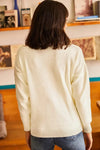Lace-Collar Knit Blouse