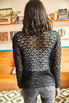 Openwork Knit Seasonal Cardigan