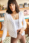 Openwork Knit Seasonal Cardigan