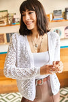 Openwork Knit Seasonal Cardigan
