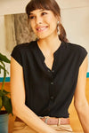 Sleeveless V-Neck Shirt