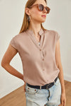 Sleeveless V-Neck Shirt