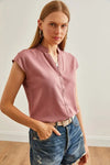 Sleeveless V-Neck Shirt