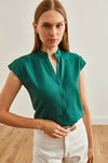Sleeveless V-Neck Shirt