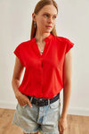 Sleeveless V-Neck Shirt
