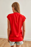 Sleeveless V-Neck Shirt