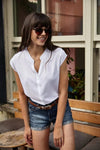 Sleeveless V-Neck Shirt