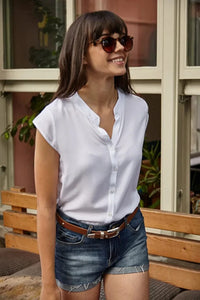 Sleeveless V-Neck Shirt