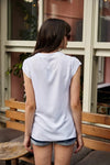 Sleeveless V-Neck Shirt