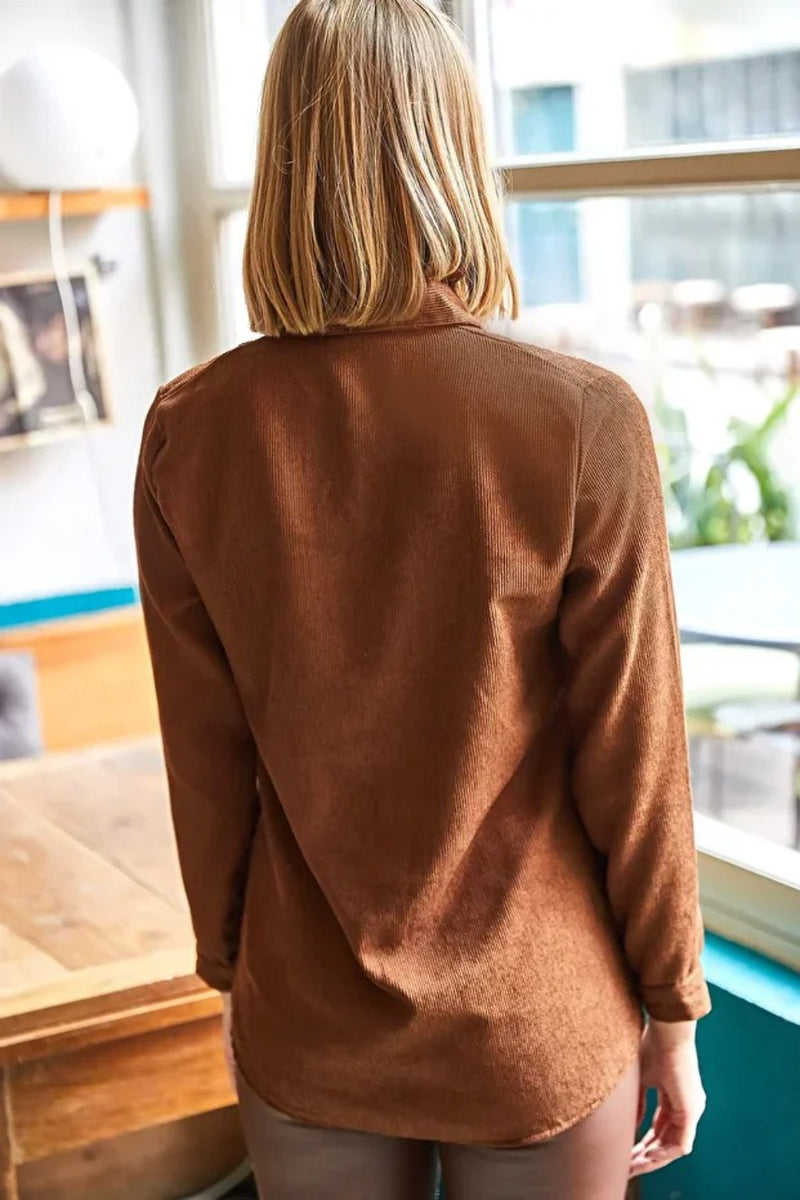 Fine Ribbed Corduroy Shirt