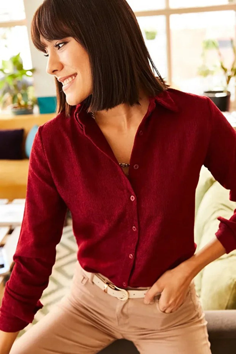 Fine Ribbed Corduroy Shirt