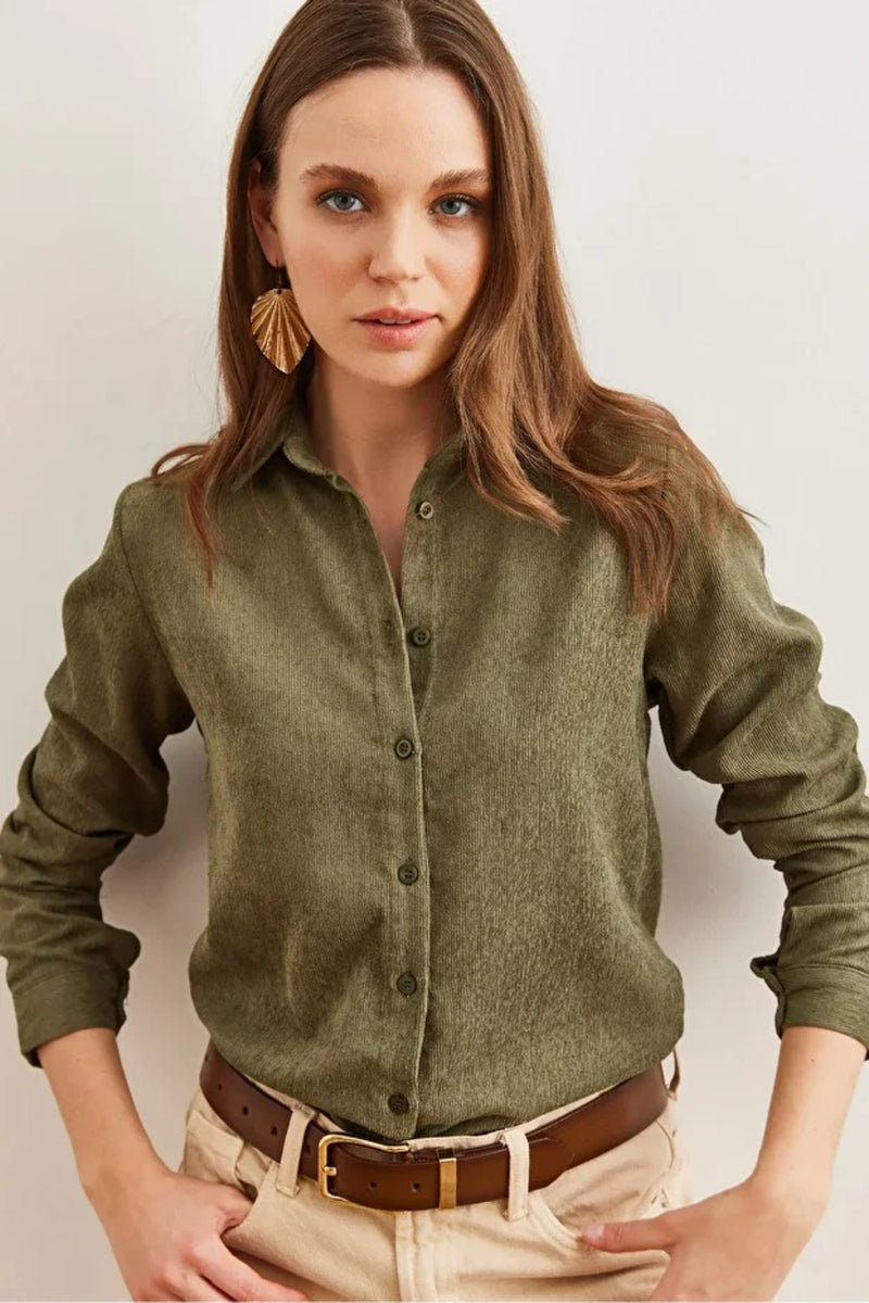 Fine Ribbed Corduroy Shirt