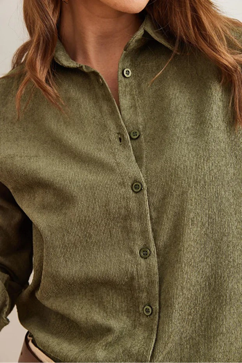 Fine Ribbed Corduroy Shirt