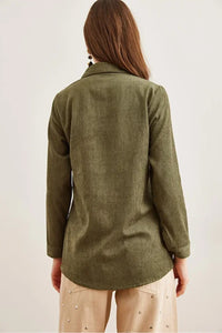 Fine Ribbed Corduroy Shirt