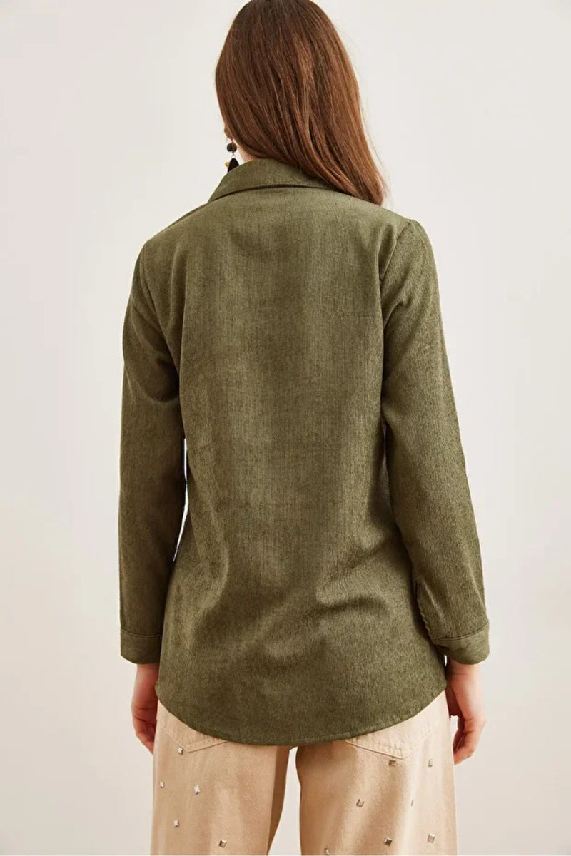 Fine Ribbed Corduroy Shirt
