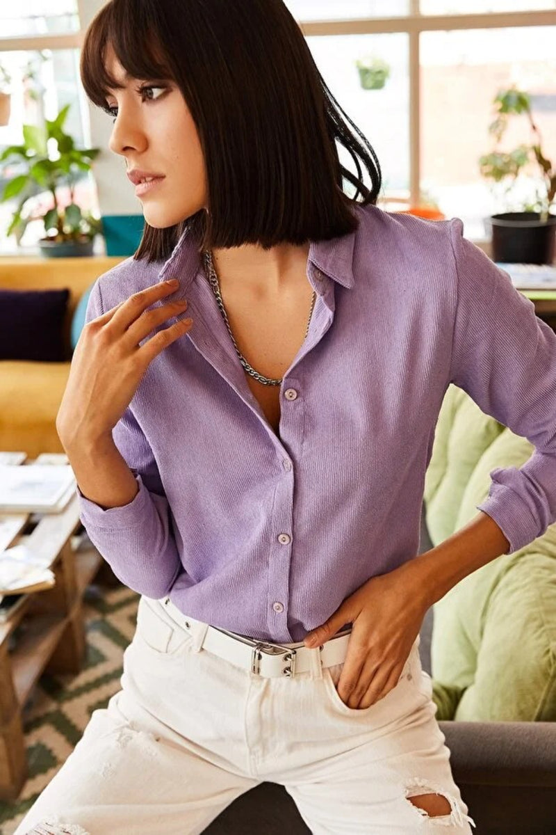 Fine Ribbed Corduroy Shirt