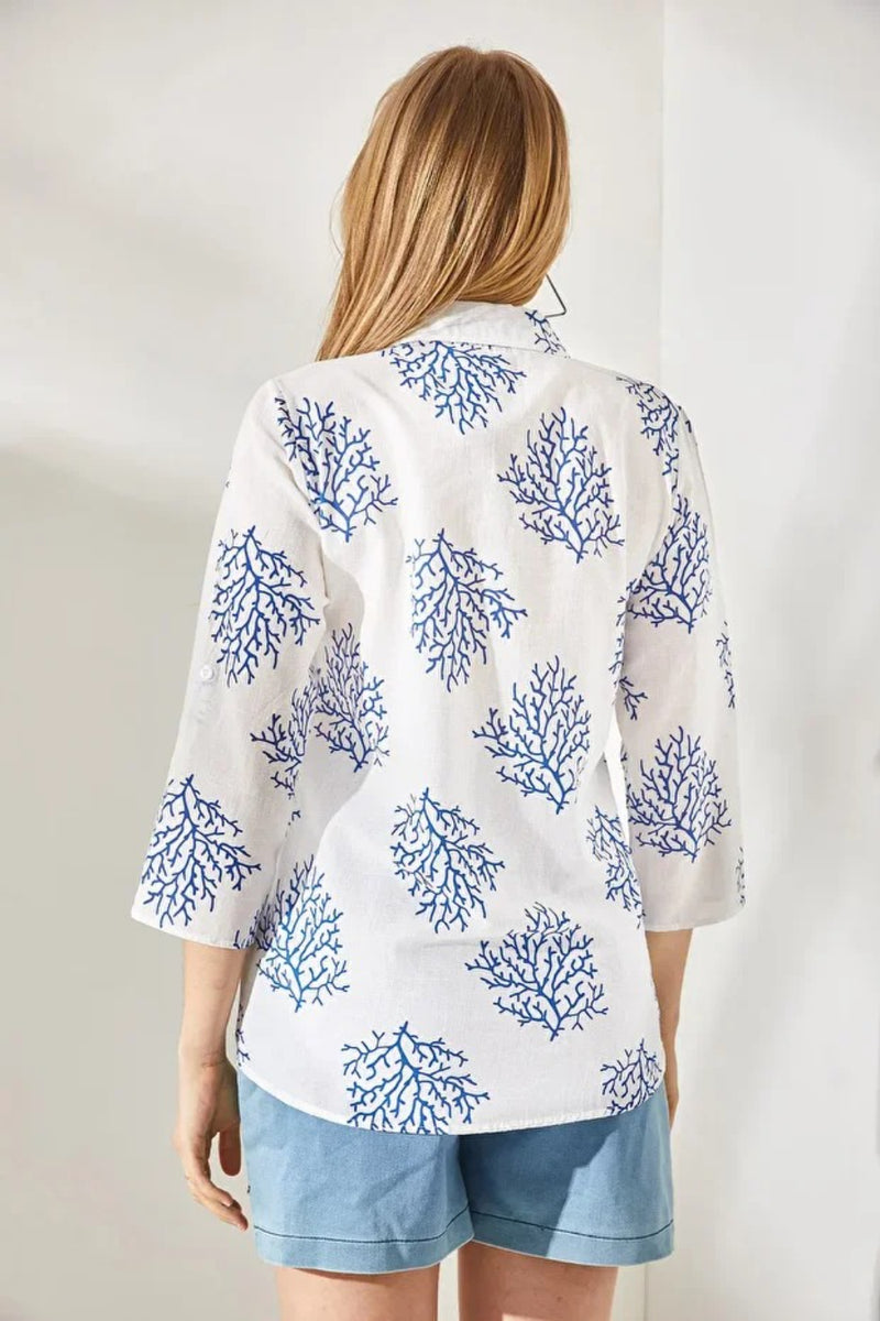 Roll-Up Sleeve Linen Shirt