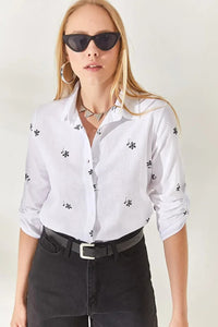 Roll-Up Sleeve Linen Shirt