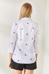 Roll-Up Sleeve Linen Shirt