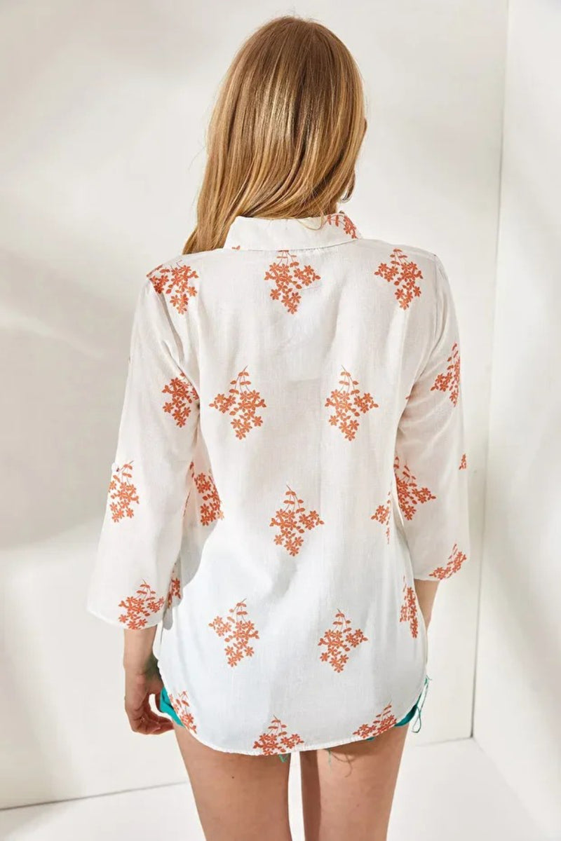 Roll-Up Sleeve Linen Shirt