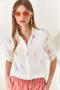 Roll-Up Sleeve Linen Shirt