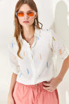 Roll-Up Sleeve Linen Shirt