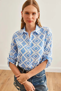 Roll-Up Sleeve Linen Shirt
