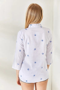 Roll-Up Sleeve Linen Shirt