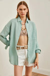 Oversized Basic Muslin Shirt