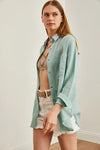 Oversized Basic Muslin Shirt