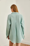 Oversized Basic Muslin Shirt