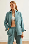 Oversized Basic Muslin Shirt