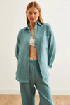 Oversized Basic Muslin Shirt