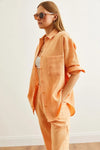 Oversized Basic Muslin Shirt