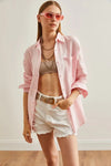 Oversized Basic Muslin Shirt