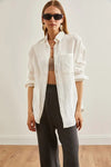 Oversized Basic Muslin Shirt