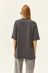 100% Cotton T-Shirt with Side Buttons