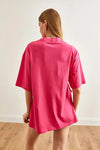 100% Cotton T-Shirt with Side Buttons