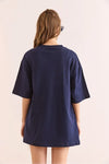100% Cotton T-Shirt with Side Buttons