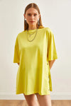 100% Cotton T-Shirt with Side Buttons
