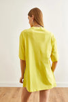 100% Cotton T-Shirt with Side Buttons