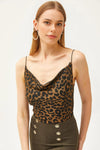 Cowl Neck Spaghetti Strap Blouse