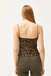Cowl Neck Spaghetti Strap Blouse