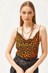 Cowl Neck Spaghetti Strap Blouse