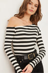 Premium Soft Touch Boat Neck Stretch Blouse