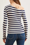 Premium Soft Touch Boat Neck Stretch Blouse