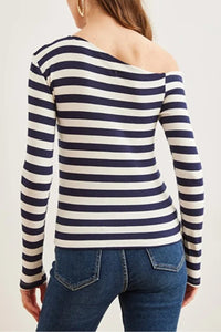 Premium Soft Touch Boat Neck Stretch Blouse