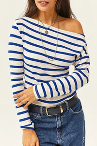 Premium Soft Touch Boat Neck Stretch Blouse